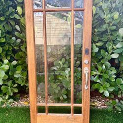 Solid Mahogany 36” Glass Front Exterior Door