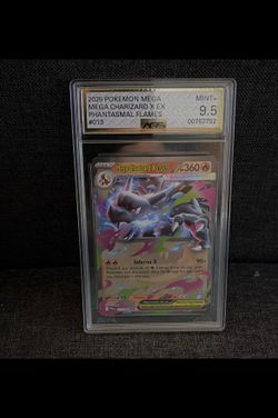 Mega Charizard X ex 013/094 Me02: Phantasmal Flames Holo Double Rare AGS 9.5
