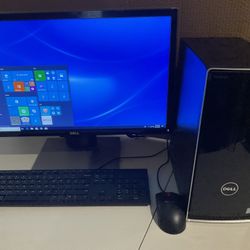 Dell Inspiron 3668 Desktop Computer with monitor
