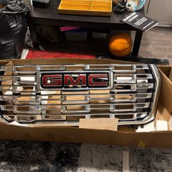 2025-2026 Galvano Silver Grille, and hood trim Package For GMC Yukon Denali models