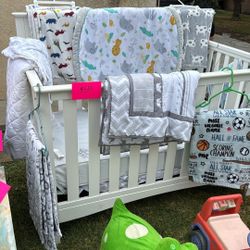 White Delta Crib Mattress Included