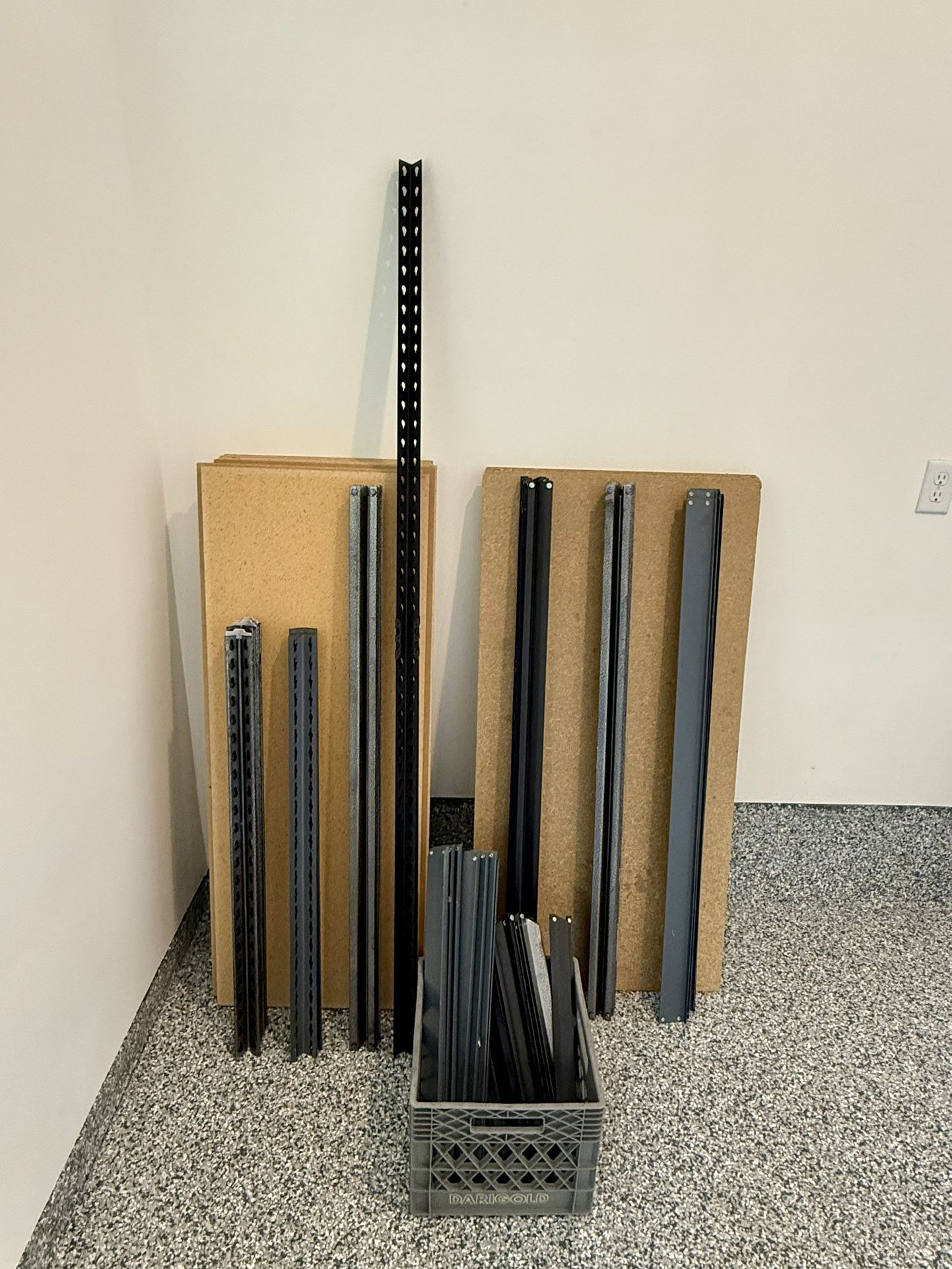 Three Garage Shelving Units