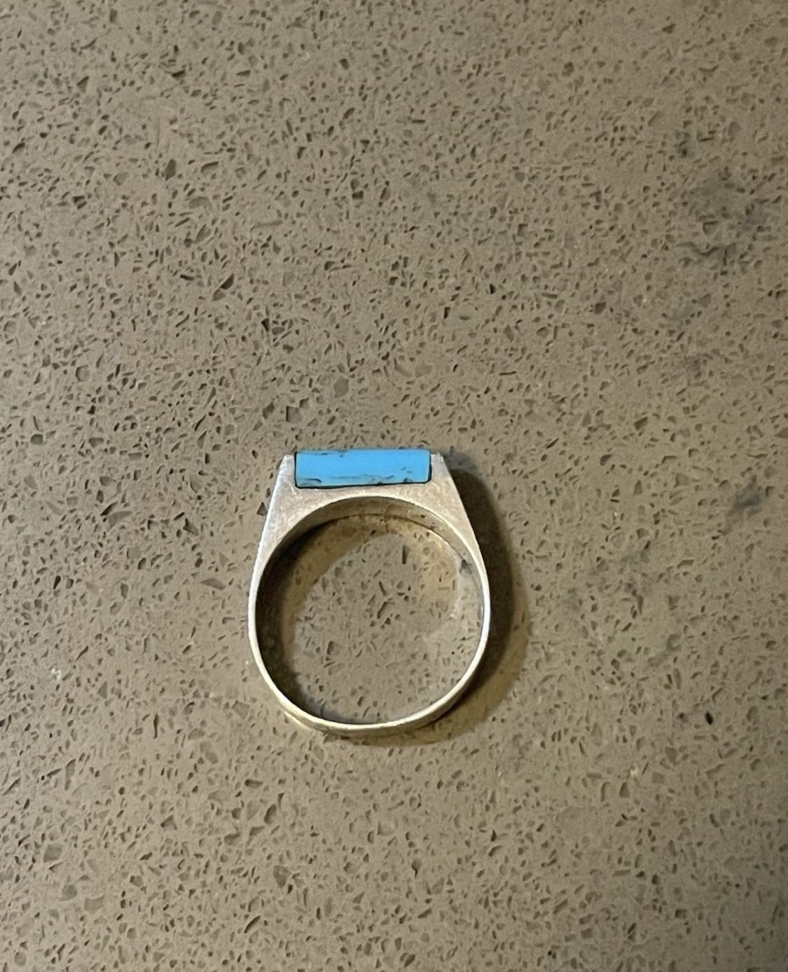 Vintage Native American 925 Sterling Silver Turquoise Ring Size 5