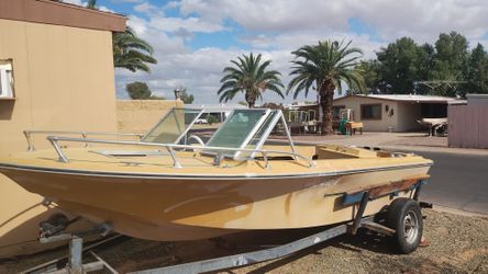 Boat And Boat Trailer