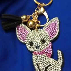 🩷 Diamond Dog Keychain - Still Available 