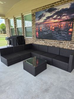 Patio sofa set