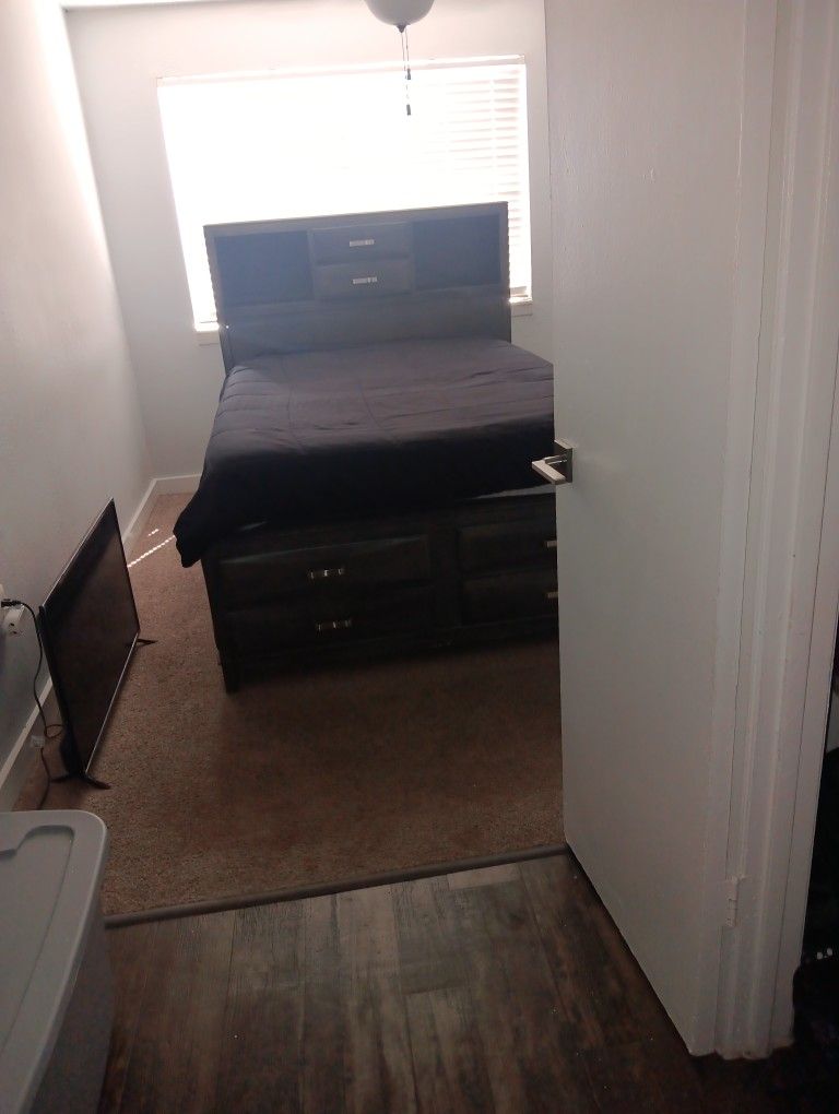 Used/ Dark Brown And Silver Drawer Handles 