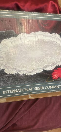 Silver plate tray