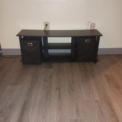 TV Stand With 2 fabric Sturdy Drawers