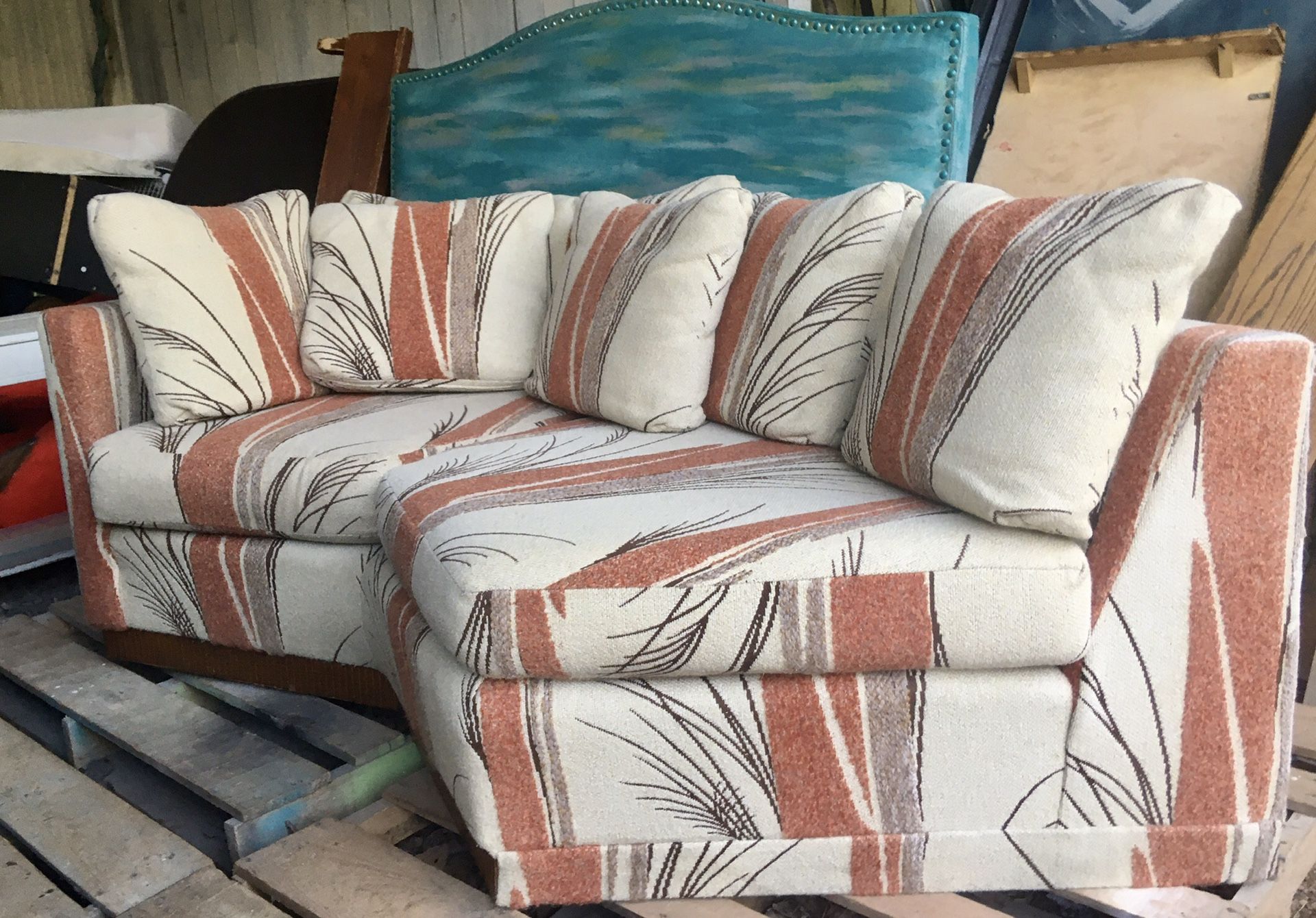 Pending! Furniture SALE! Mid-Century Modern/Post Mod Geometric Style Sofa! 