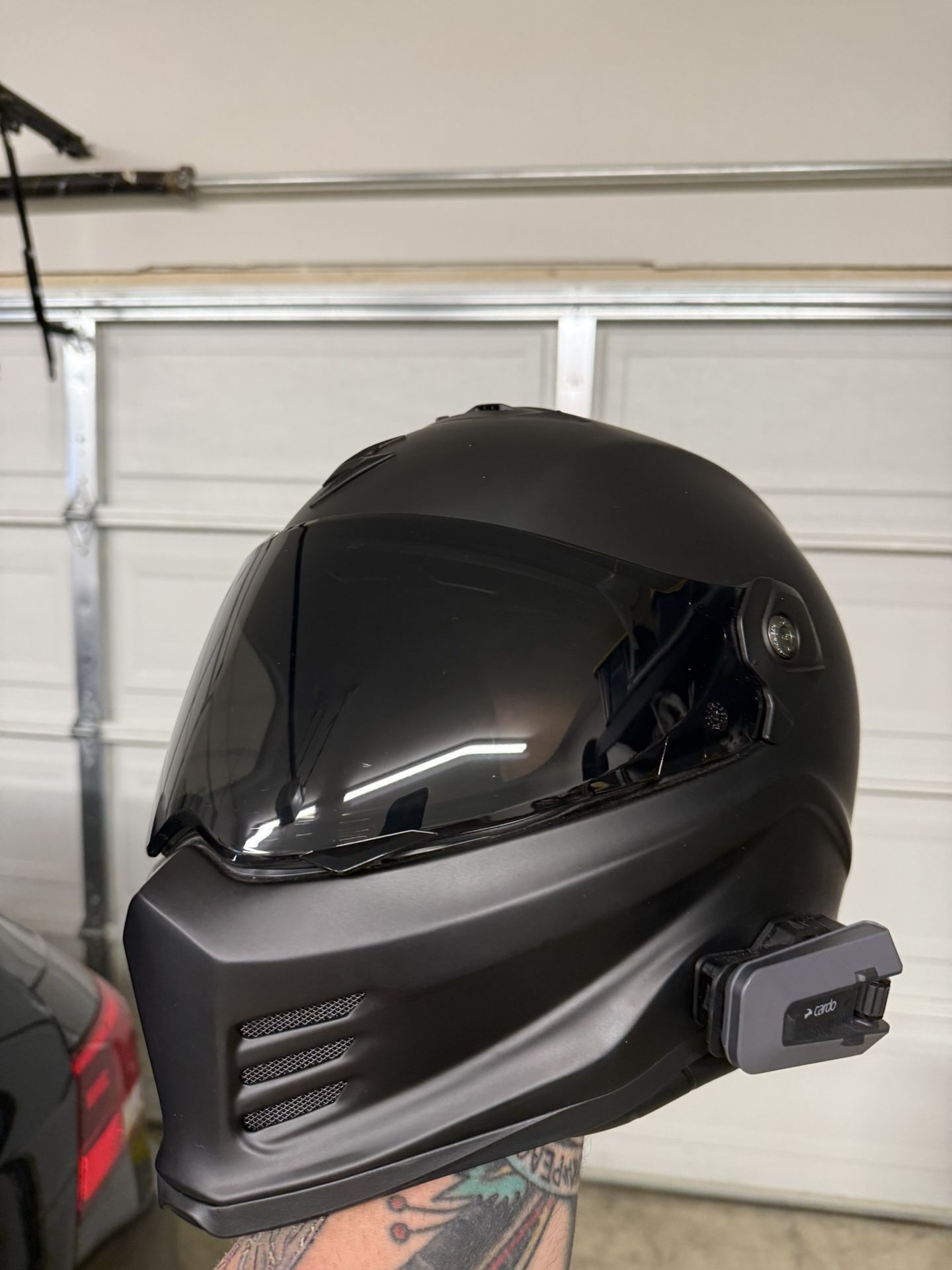 Scorpion Exo Covert Fx Full Face Helmet Size XL With Cardo Pack Talk
