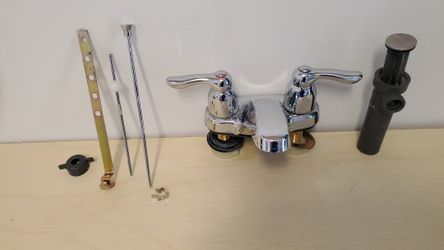 4 inch center chrome sink faucet