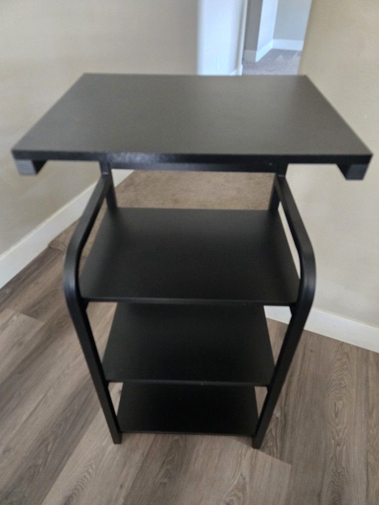 4-Shelf Printer Stand with Storage Shelves