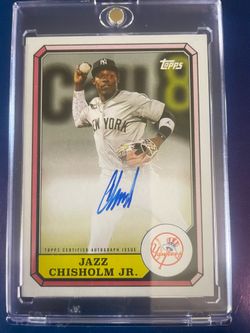 Jazz Chisholm 2025 Topps certified auto card