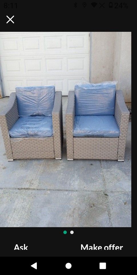 2 Pieces Outdoor Patio Furniture Set Brand New Patio Chairs New