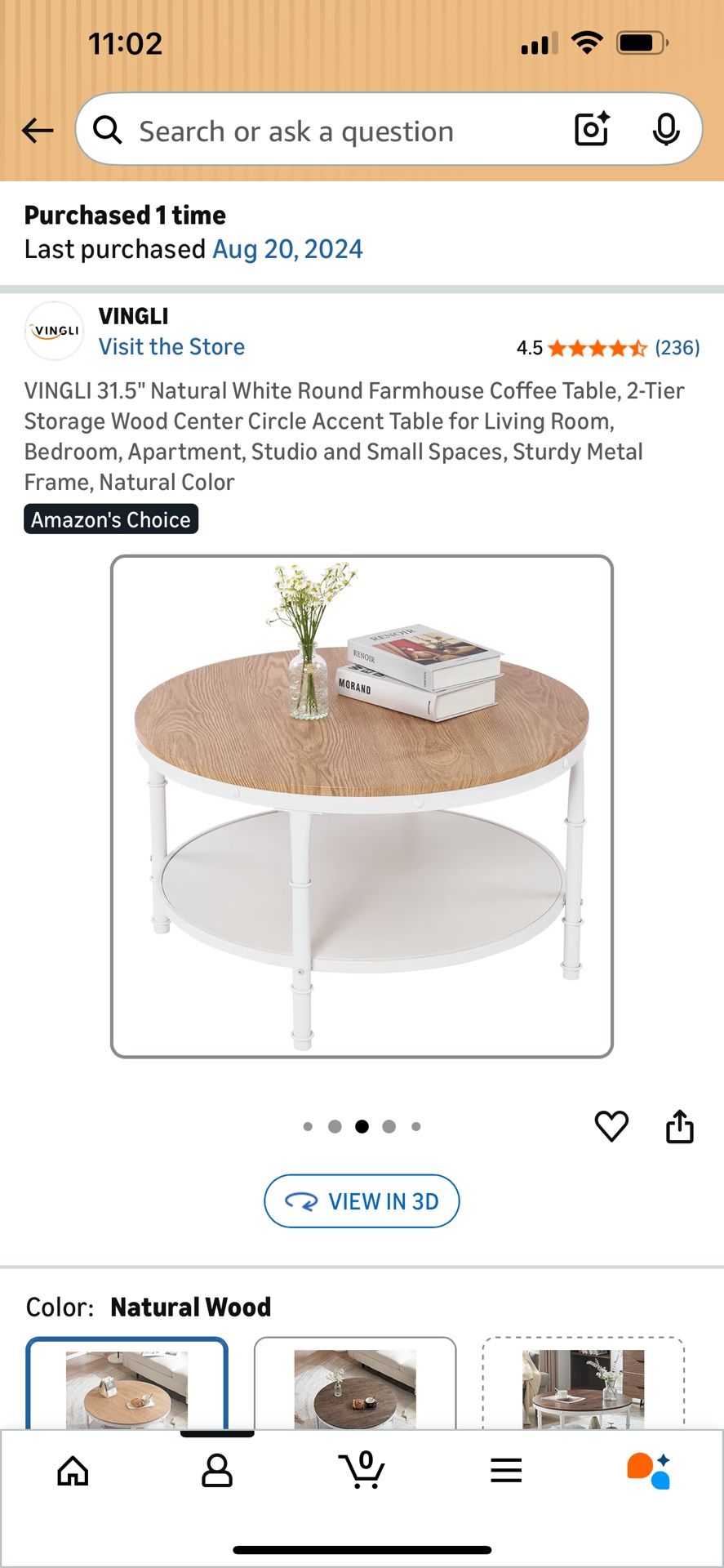 Round Coffee Table 