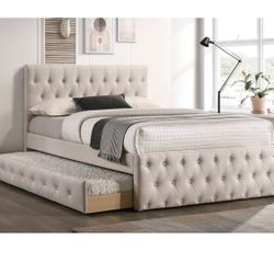 Full Bed W Twin Trundle And Free Mattress 