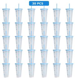 30 pcs Insulated Stainless Steel Water Bottle Leak‑Proof Reusable Travel Tumbler for Sports Outdoor
