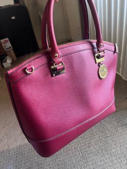 Anne Klein Maroon Satchel Handbag