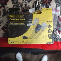 Utilitech 100 Ft Extention Cord Generater Adapter