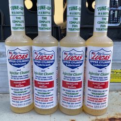4 Bottles Of Lucas Injector Cleaner