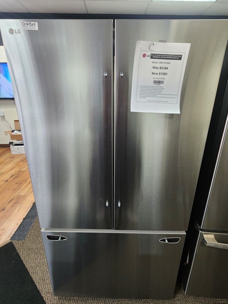 27 cu. ft. Smart Counter Depth MAX French Door Refrigerator with Internal Water Dispenser