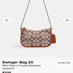 Coach Swinger Crystal Shoulder Bag