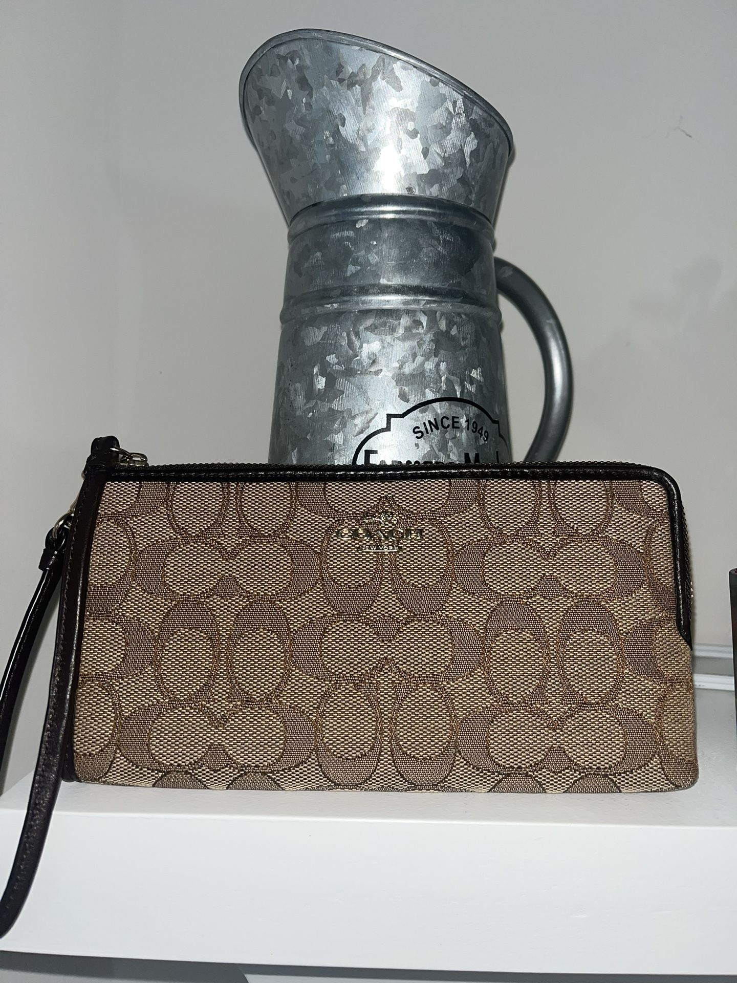 Coach Signature Wristlet