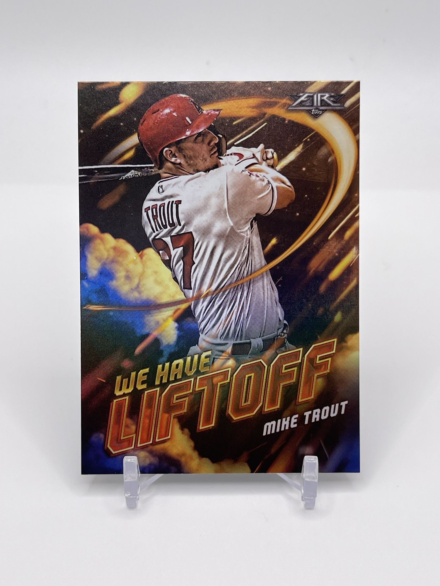 2021 Topps Baseball Fire We Have Lift Off #WHL-1 Mike Trout