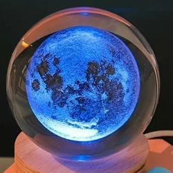 Crystal Ball 50mm Etched - Moon