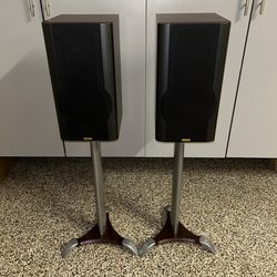 Jamo 407a Bookshelf Speakers With Stands