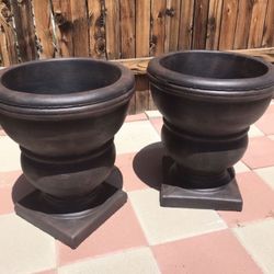 New Flower Pots Made Out Of Cement Perfect Gift 