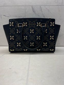 Michael Kors Crossbody Selma Medium Studded Saffiano Leather (A1G014335)