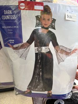 Dark Countess Girls Halloween Costume Large 12-14