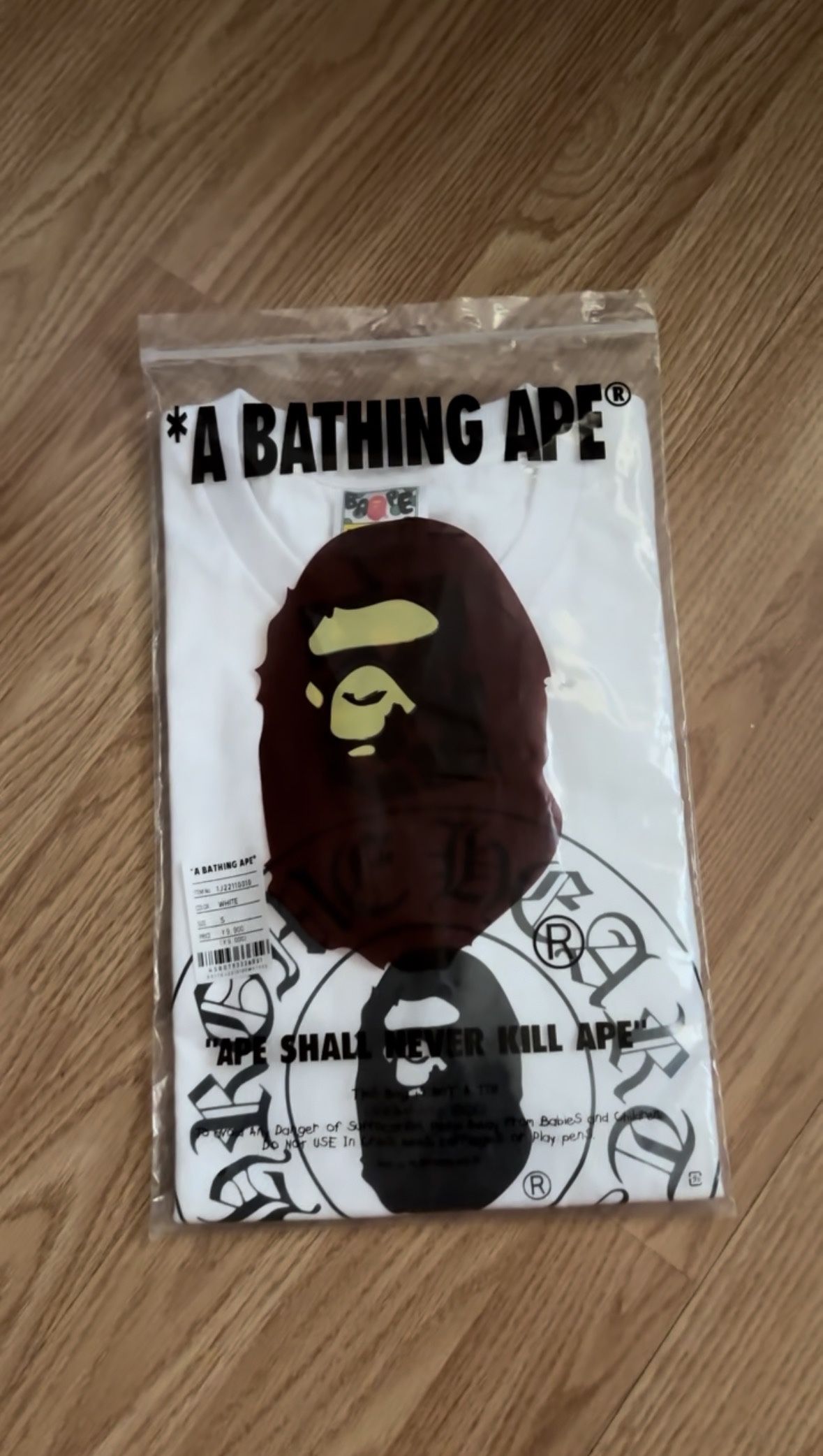 BAPE x Chrome Hearts Baby Milo T-shirt White A Bathing Ape