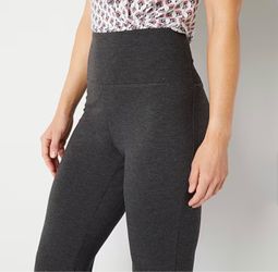 New with Tag Liz Claiborne "Lori" High-Waist Bootcut Dark Charcoal Leggings