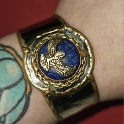 Egyptian Cuff Lapis Lazuli Bracelet