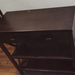 Dark Wood Console Table