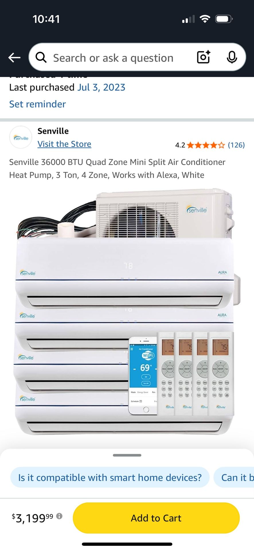 Mini split Air Conditioner Set Of 4 Units