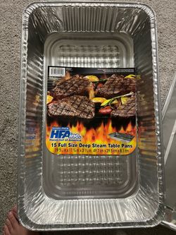 HFA Handi-Pack Full Size Deep Steam Table Pans 15-Pack