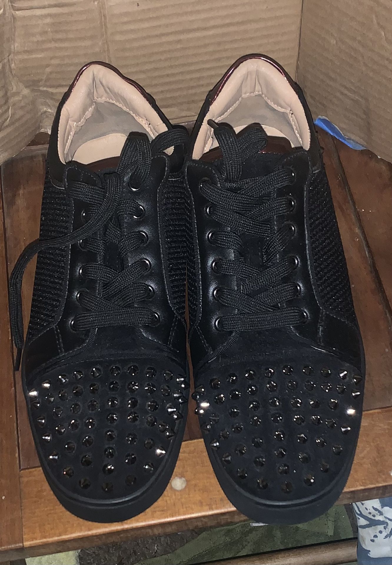 CHRISTIAN LOUBOUTIN LOUIS SPIKE SNEAKERS