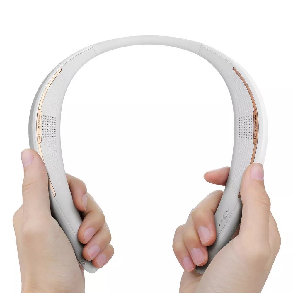 MY Theater Wearable Speaker - Lightweight Neckband Speaker with Bluetooth, Listen to Music, Watch TV with Theater Quality 3D Sound, Hands-Free Phone C
