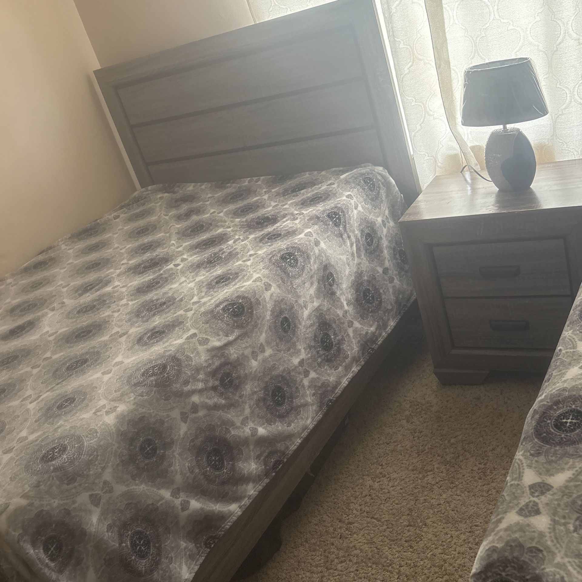 Kids Bedroom Set Full Bed And Twin Bed Dresser Mirror And Nightstand
