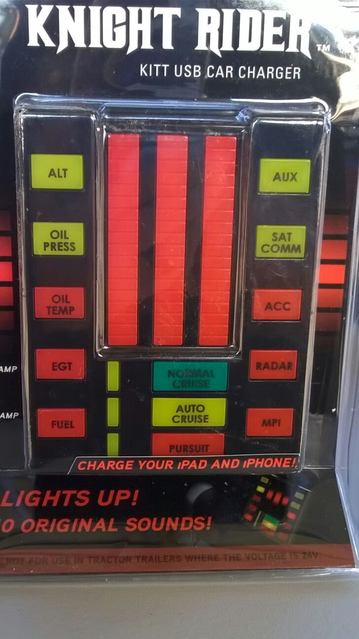 KNIGHT RIDER KITT USB CAR CHARGER for Sale in Florence, SC OfferUp