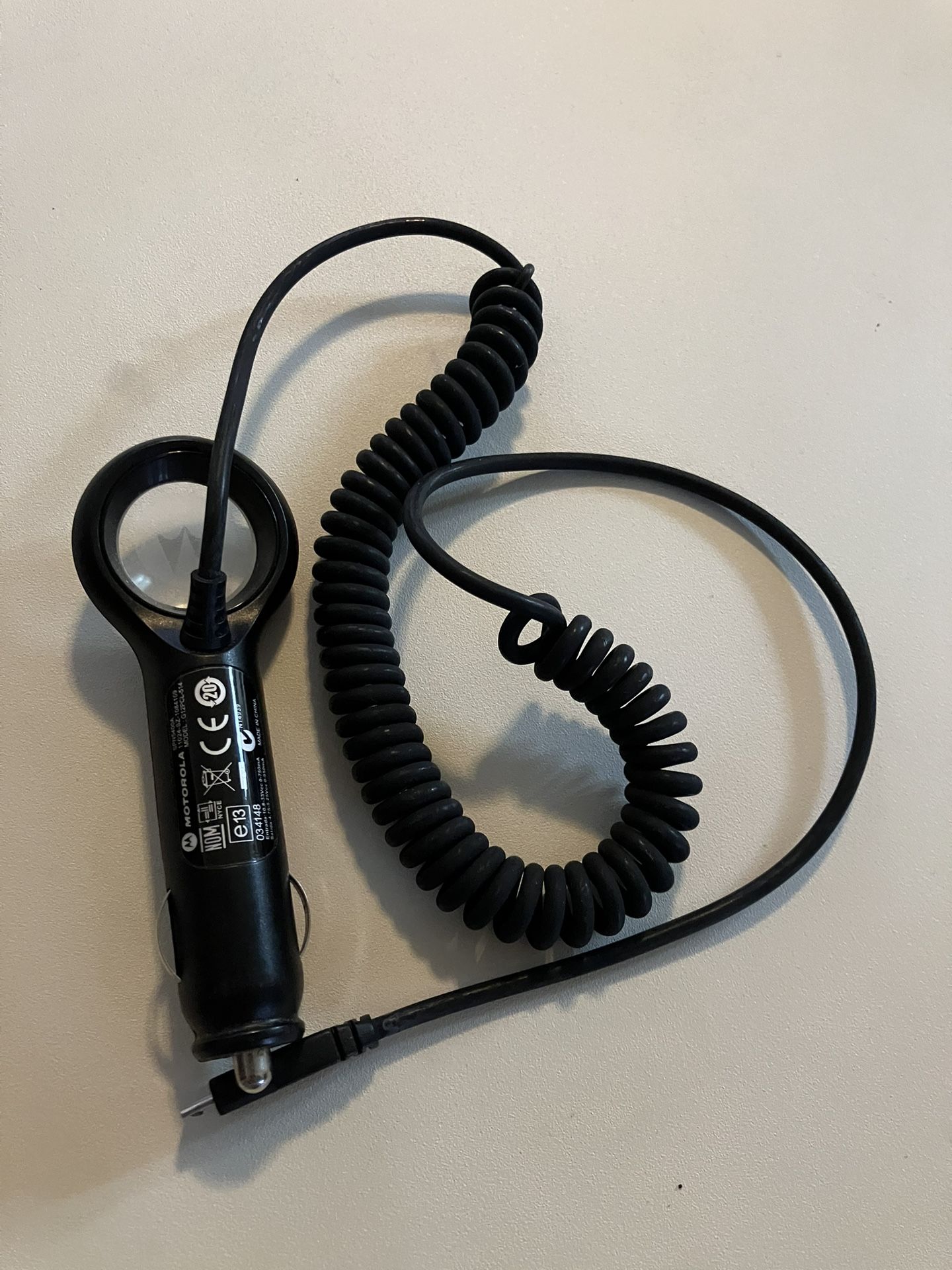 Motorola SPN5400A Car Kit Vehicle Power Micro USB Charger 12V Lighter Adapter