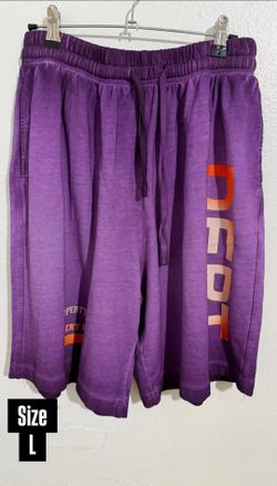 GALLERY DEPT. VERTICAL LOGO PURPLE SWEAT SHORTS