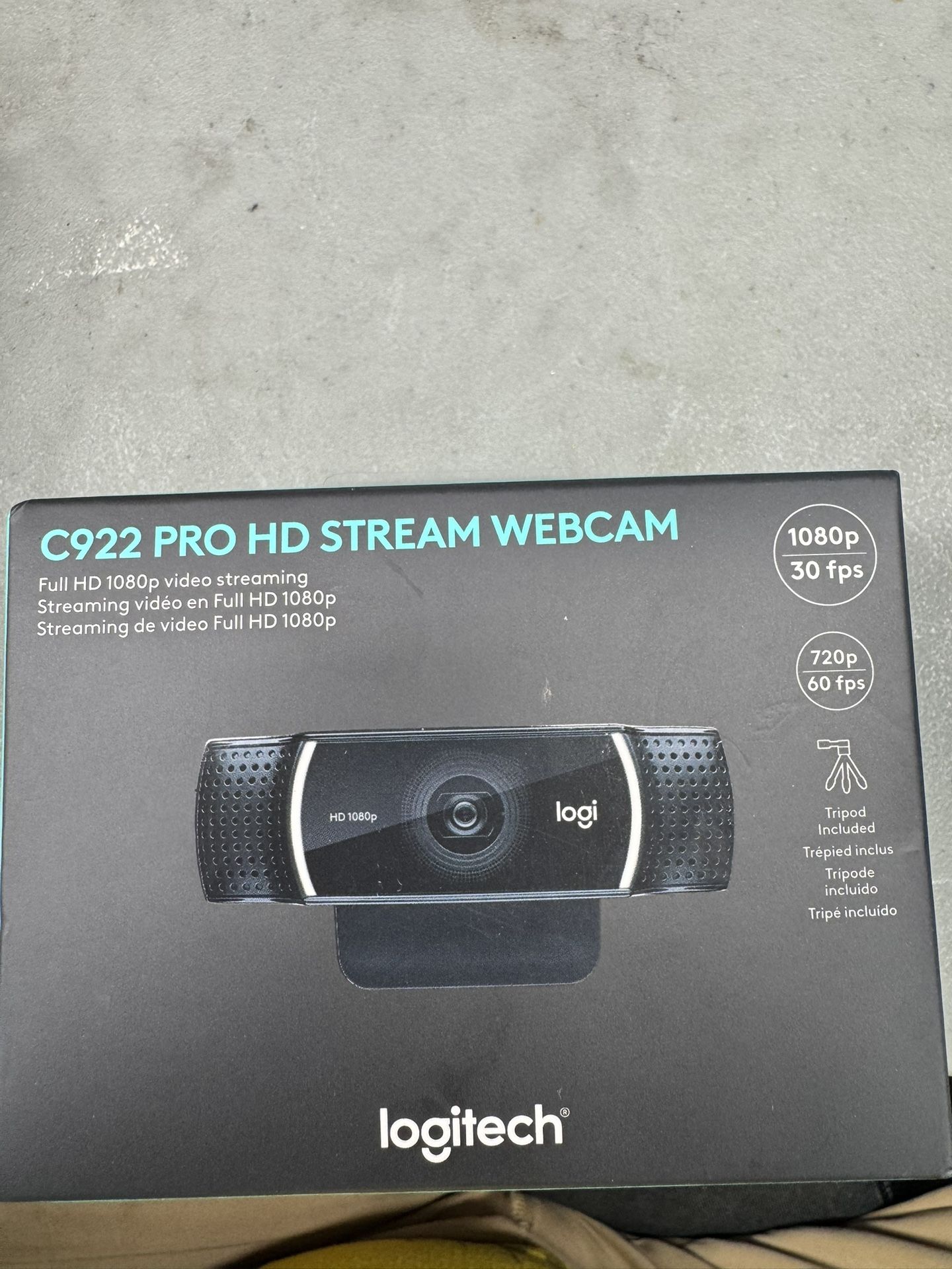Logitech C922 Webcam New