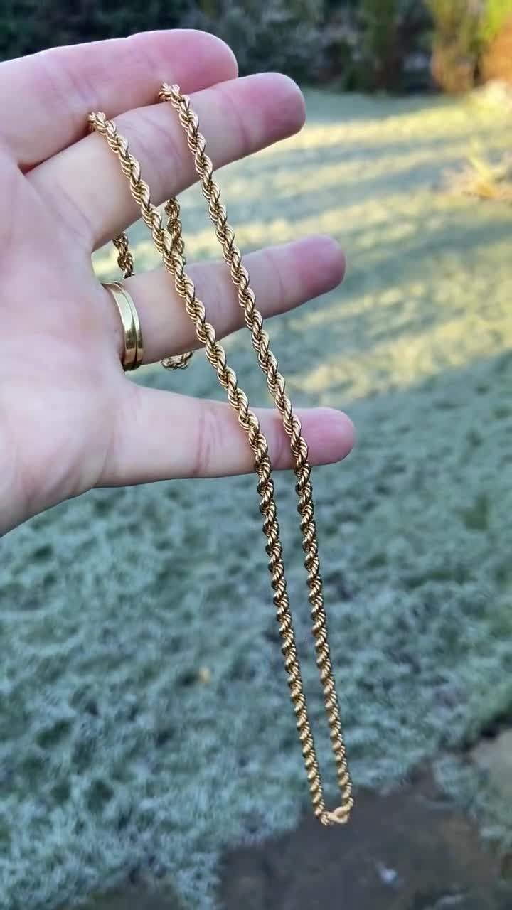 Gold Twisted Rope Chain (Feogi Flash Sale!!!)