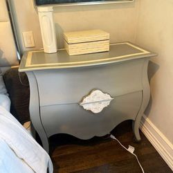 Pair of Caracole it’s the Bomb-bay accent chest nightstands