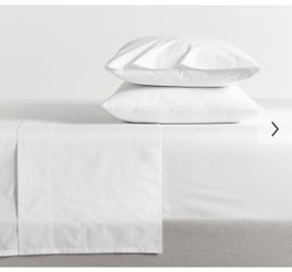 Pottery Barn Percale King Sheet Set 